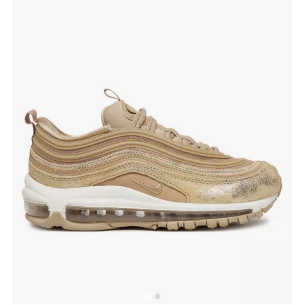Metallic gold Nike air max
